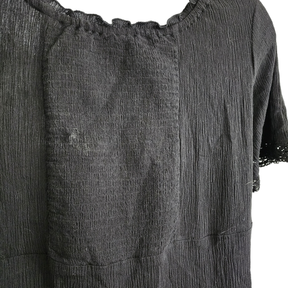 Ellos black gauze maxi dress NWT - Picture 7 of 8